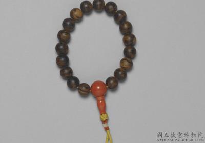 图片[2]-Agarwood bead bracelet with tin container, Qianlong reign (1736-1795), Qing dynasty-China Archive